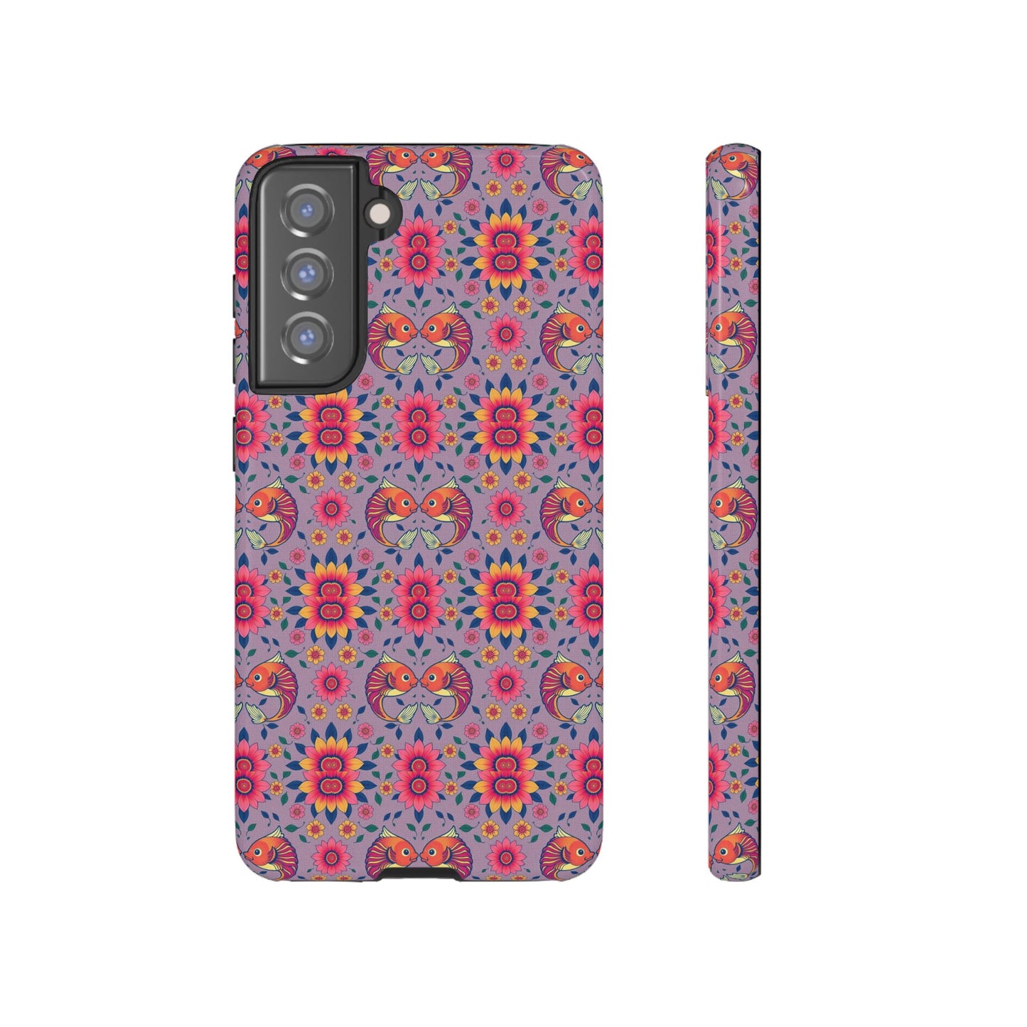 Tough Cases, Pisces, Zodiac v3, Flower Pattern