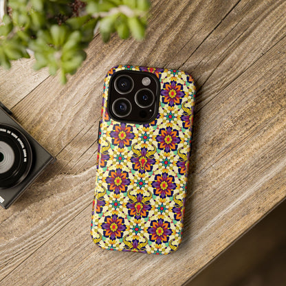 Tough Cases, Taurus, Zodiac v1, Flower Pattern