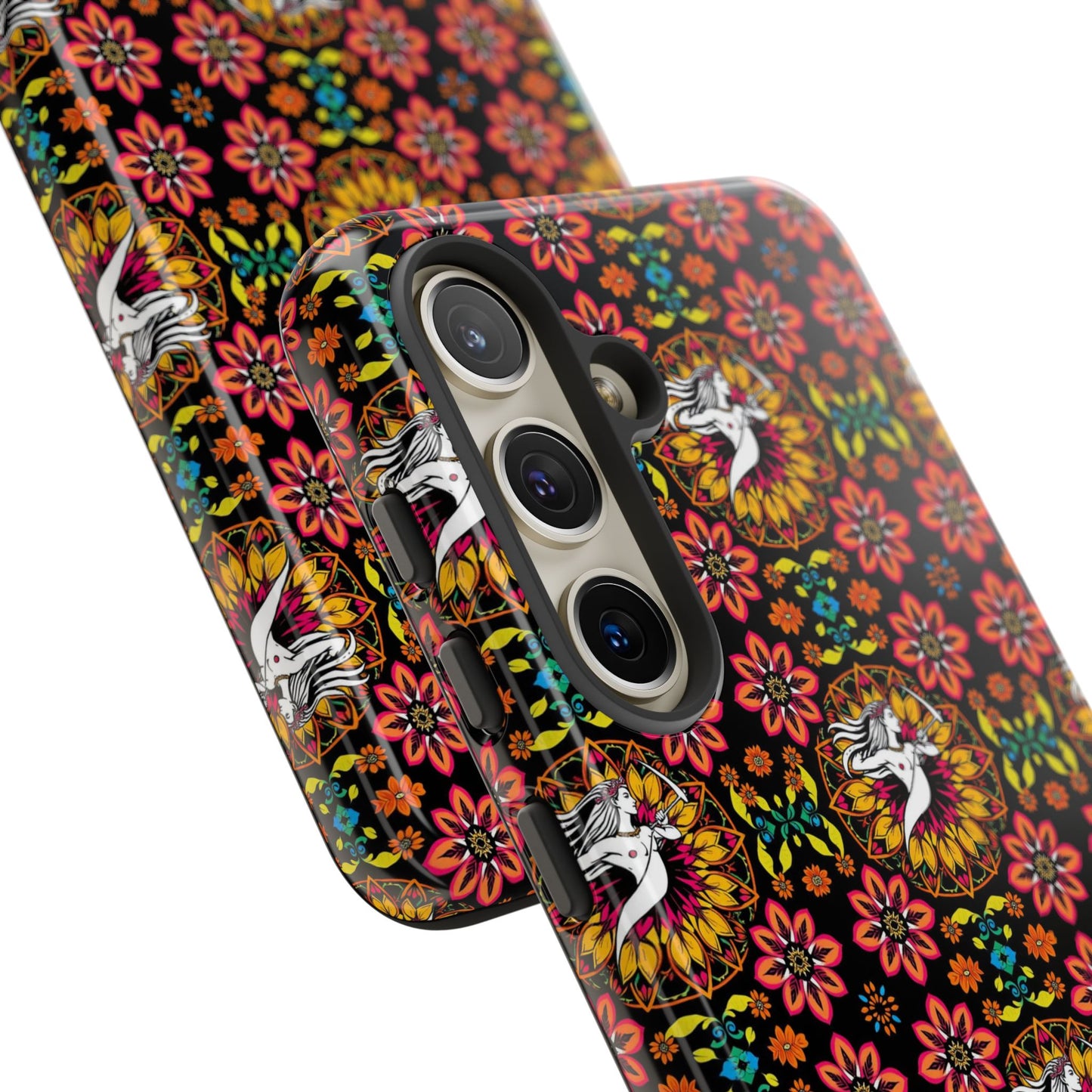 Tough Cases, Sagittarius, Zodiac v2, Flower Pattern