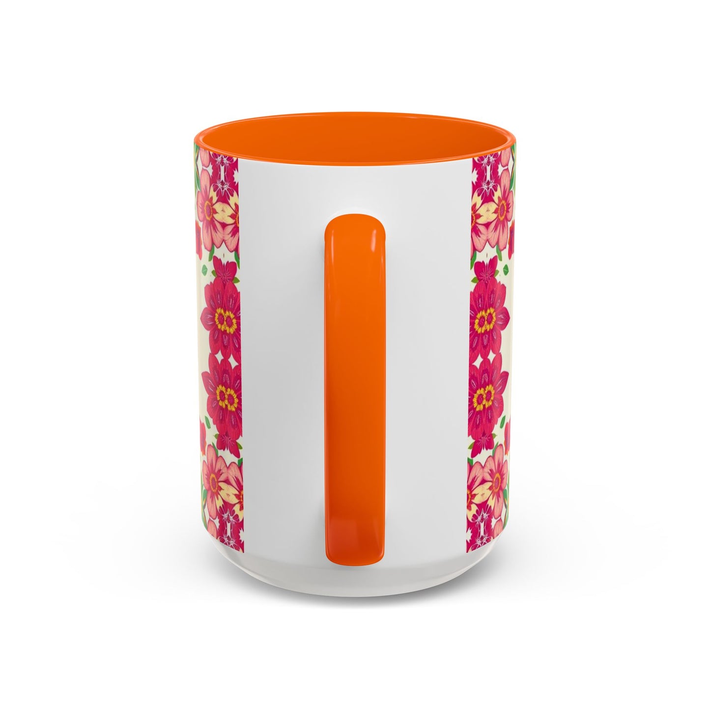 Accent Coffee Mug, Capricorn, Zodiac v2, Flower Pattern, (11, 15oz)