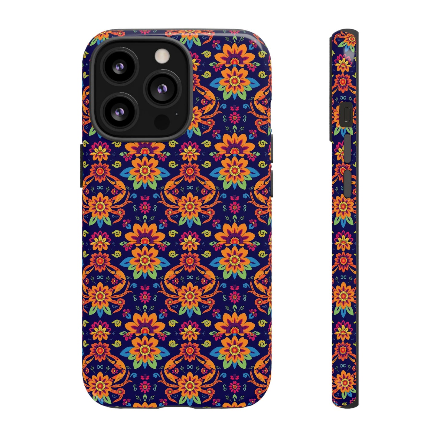 Tough Cases, Cancer, Zodiac, Flower Pattern