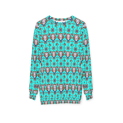 Unisex Sweatshirt (AOP), Leo, Zodiac, Jewel Pattern