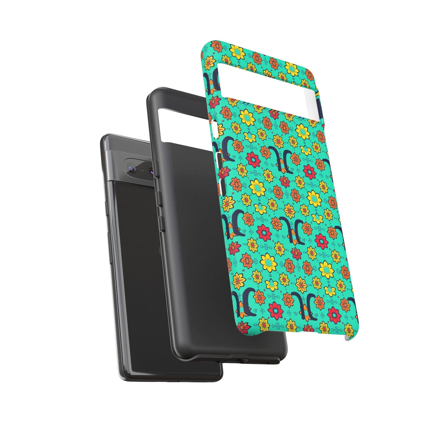 Tough Cases, Aquarius, Zodiac v2, Flower Pattern
