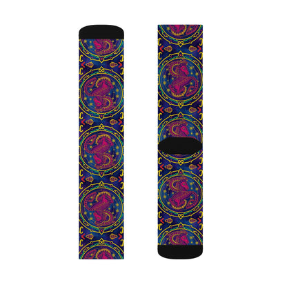 Sublimation Socks, Capricorn, Zodiac v2, Pattern