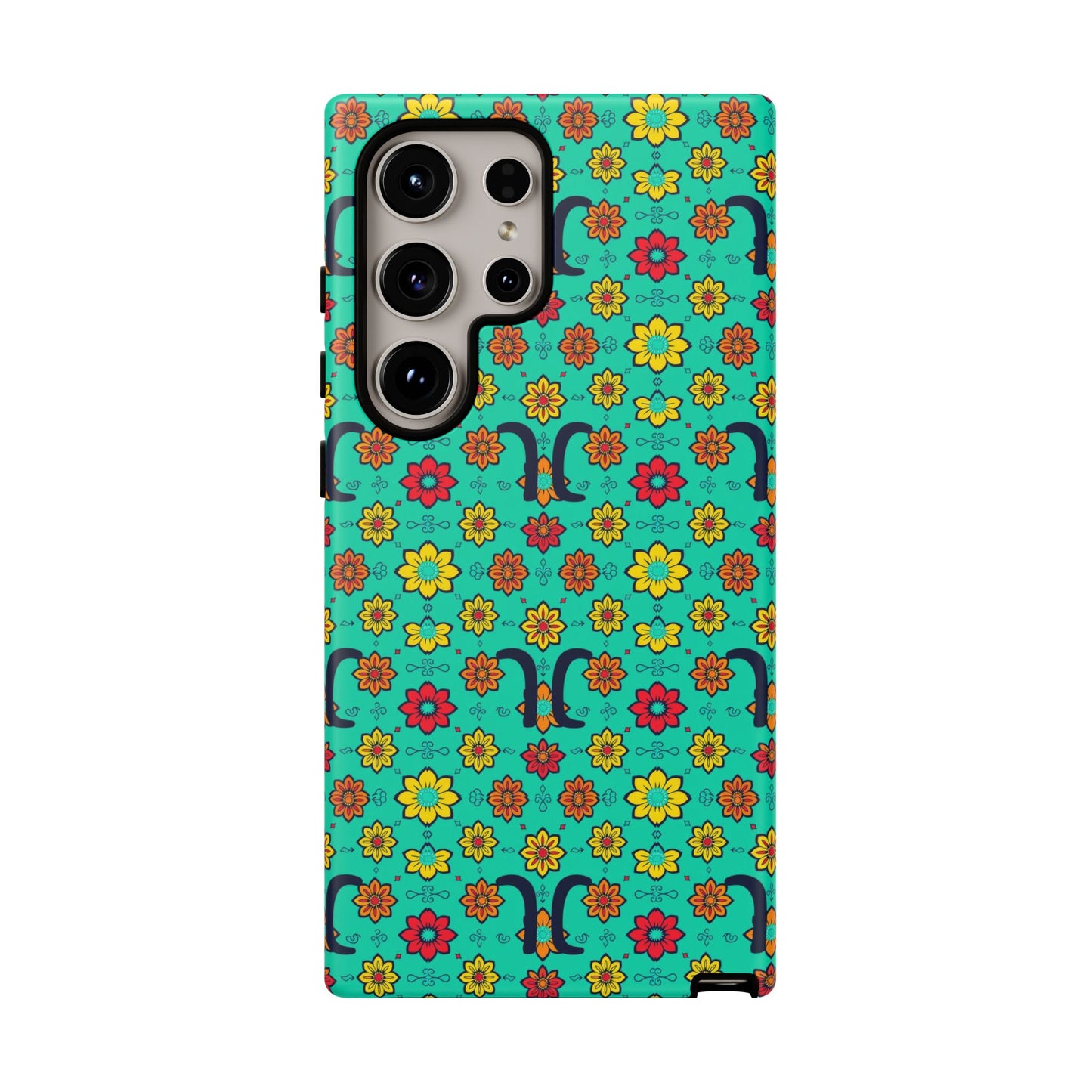 Tough Cases, Aquarius, Zodiac v2, Flower Pattern