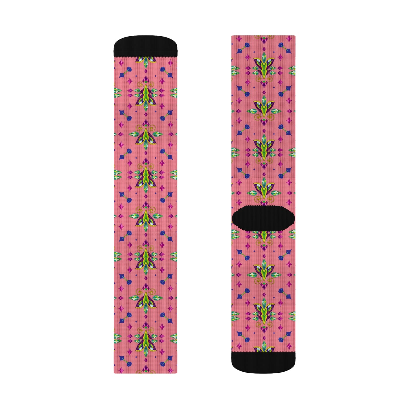 Sublimation Socks, Aquarius, Zodiac v4, Jewel Pattern