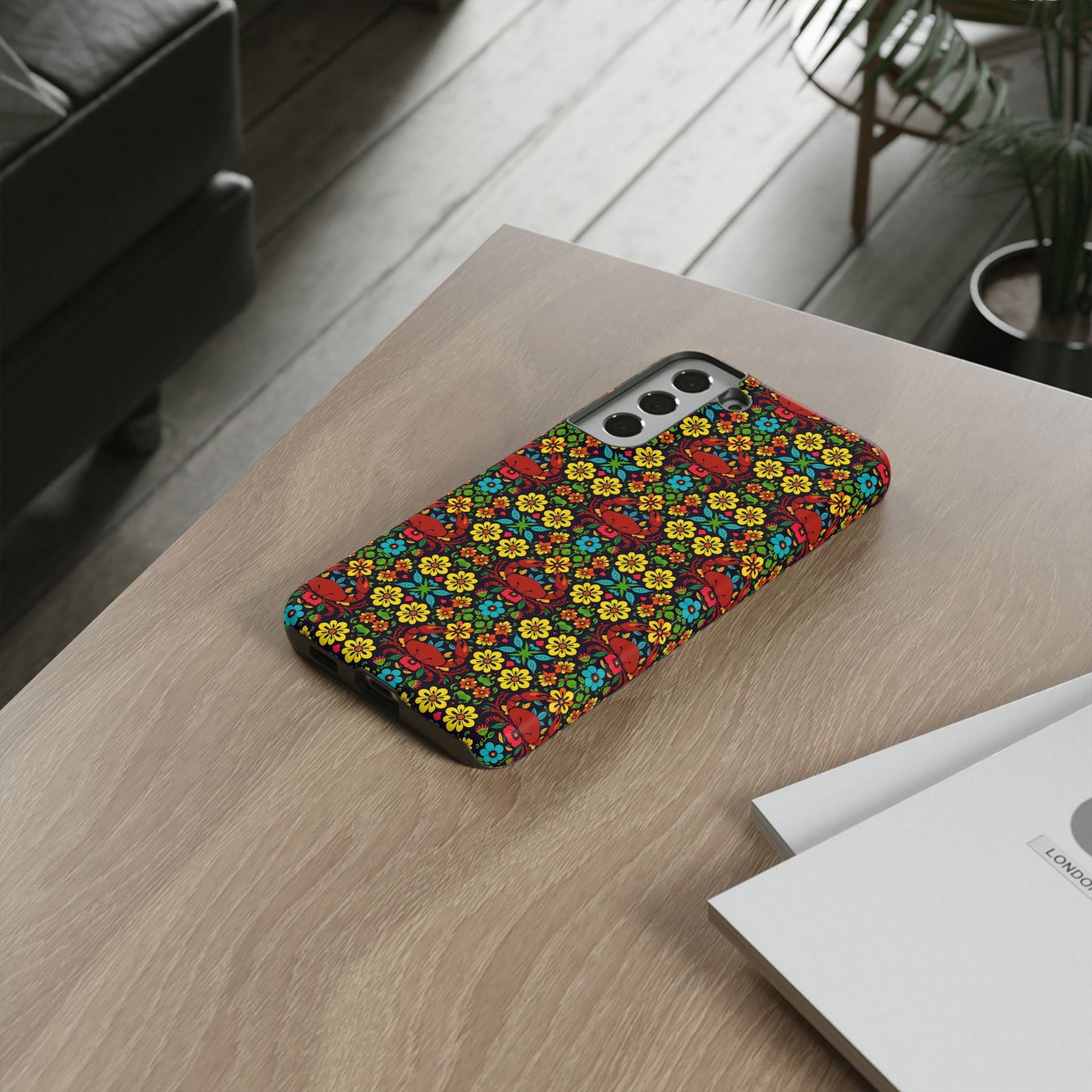 Tough Cases, Cancer, Zodiac v2, Flower Pattern