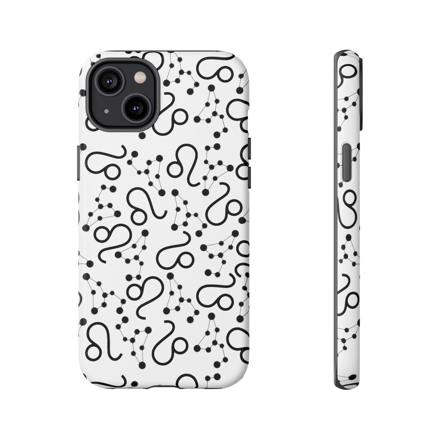 Tough Cases with the Leo Zodiac sign for iPhone, Samsung Galaxy, and Google Pixel devices