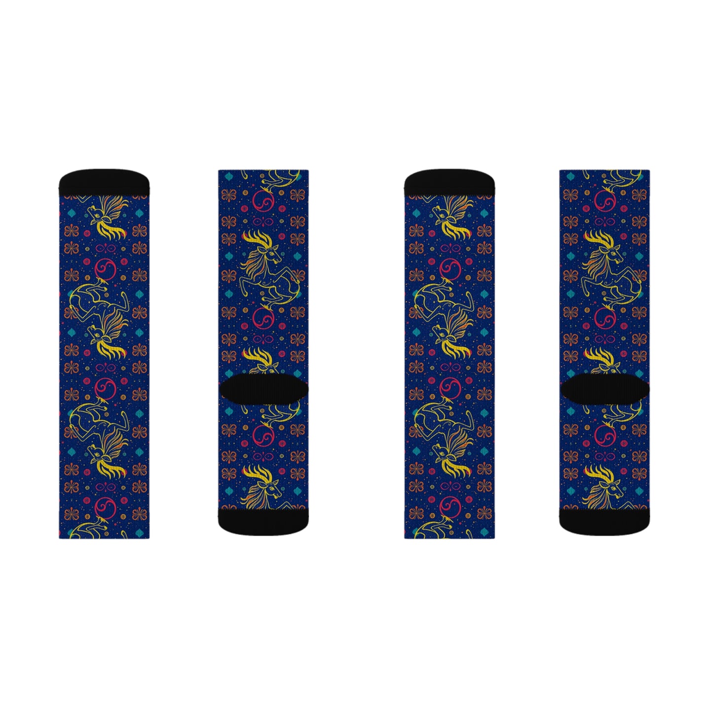Sublimation Socks, Aquarius, Zodiac v2, Pattern