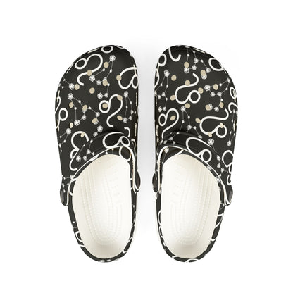EVA Foam Rubber Shoes (AOP), Material 100% EVA, Leo Zodiac Design