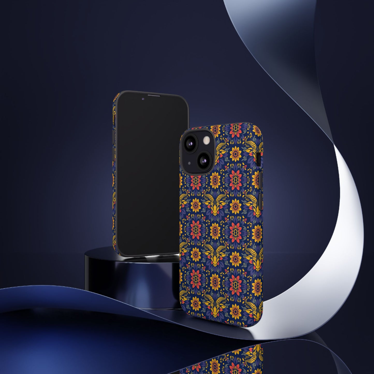 Tough Cases, Taurus, Zodiac v3, Flower Pattern