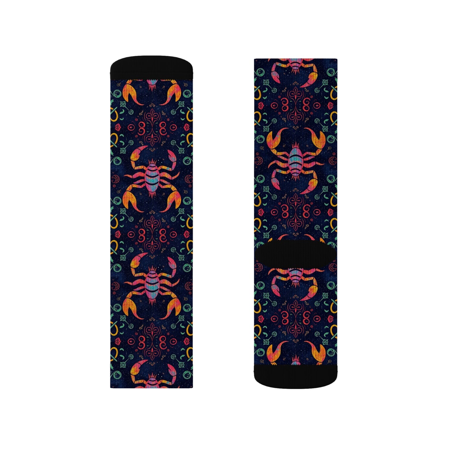Sublimation Socks, Scorpio, Zodiac v3, Pattern