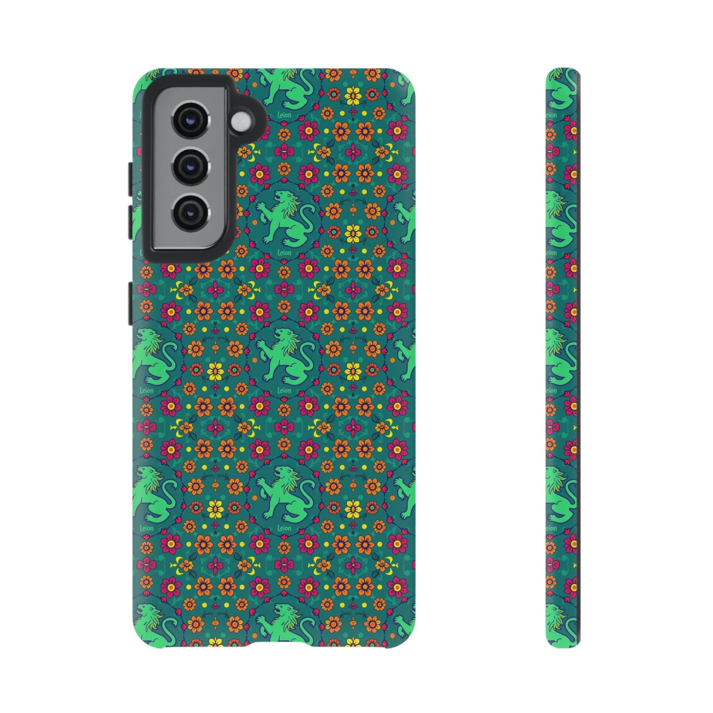 Tough Cases, Leo, Zodiac v3, Flower Pattern