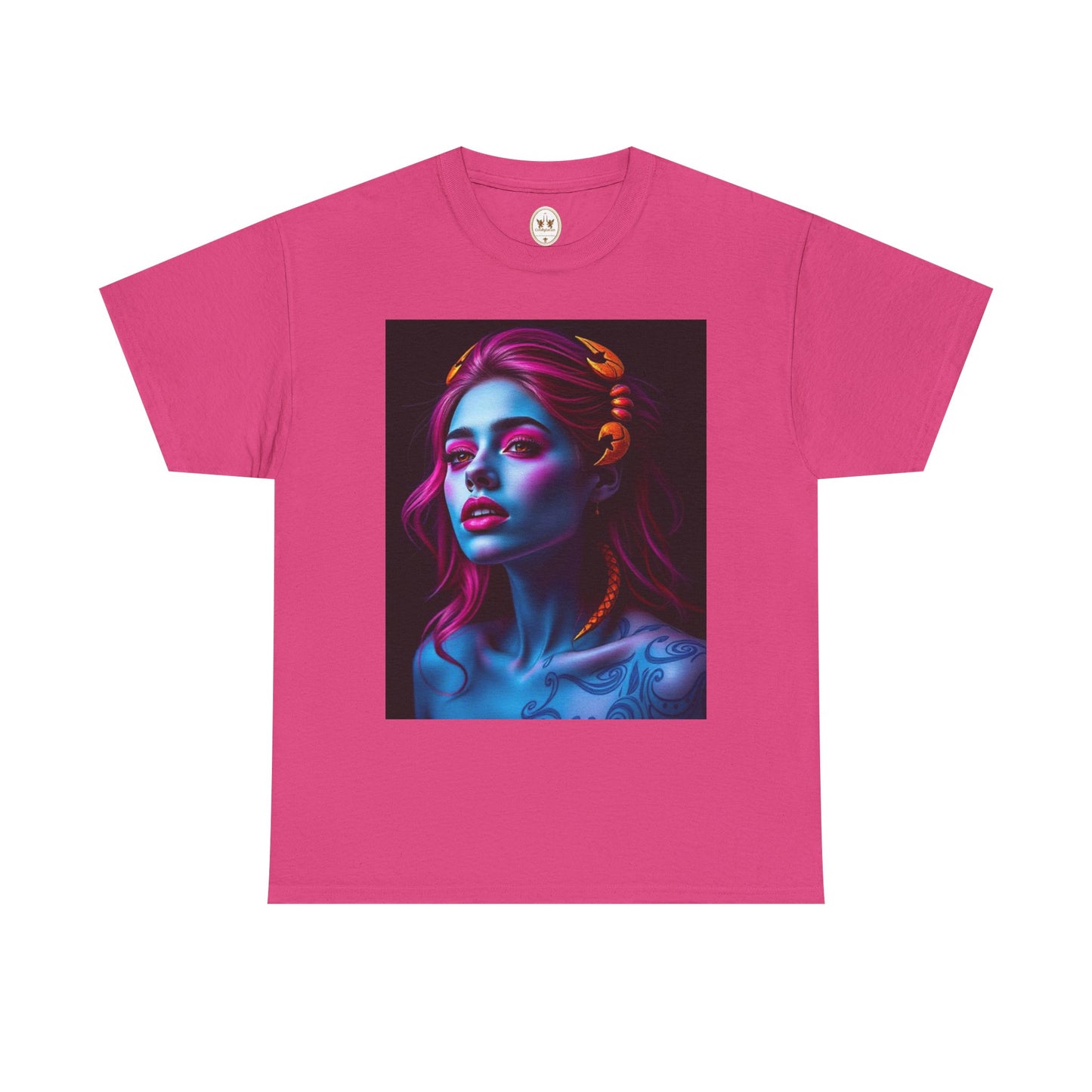 Unisex Heavy Cotton T-Shirt, Scorpio, Zodiac, Sexy Art