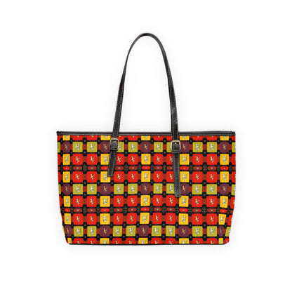 Leather Shoulder Bag, Sagittarius, Zodiac, Shapes Pattern