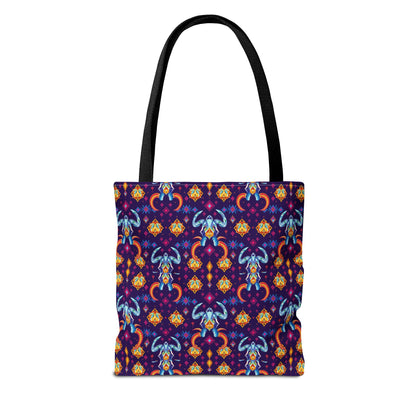 Tote Bag (AOP), Taurus, Zodiac, Jewel Pattern