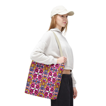 Tote Bag (AOP), Scorpio, Zodiac v1, Flower Pattern