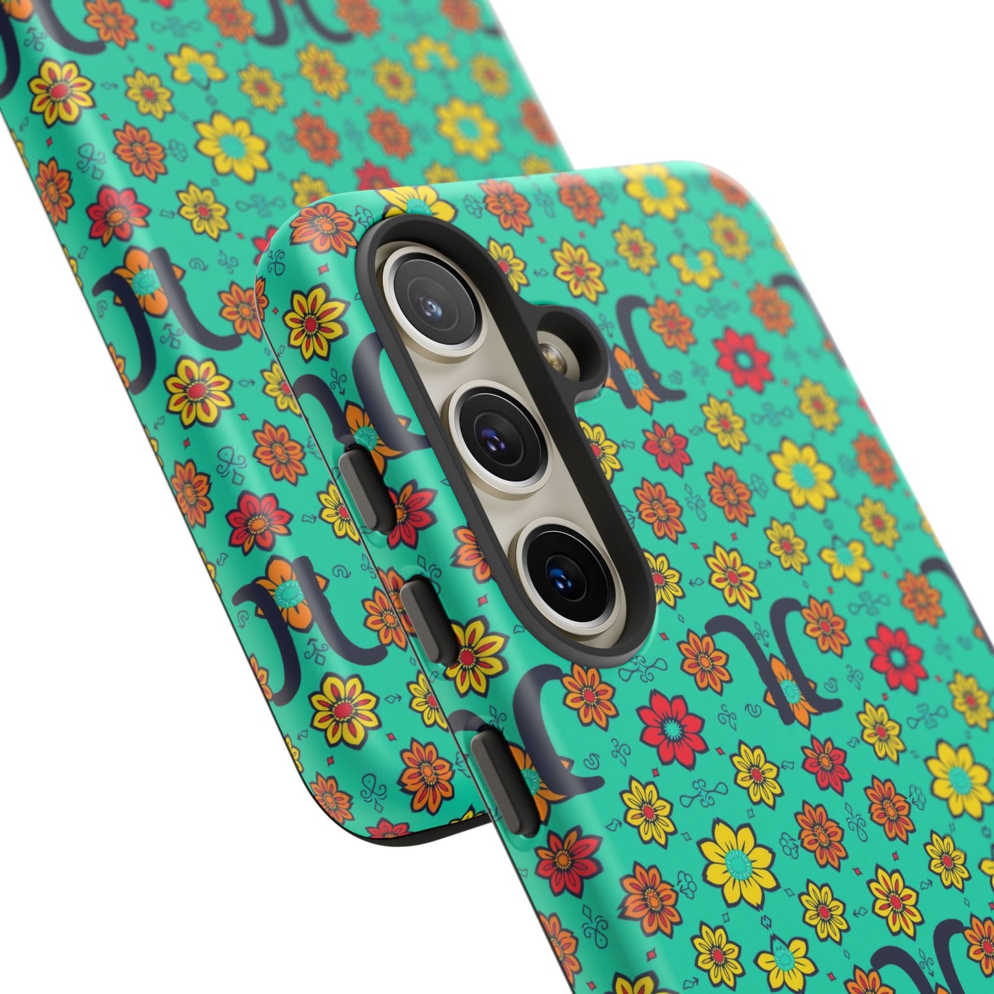 Tough Cases, Aquarius, Zodiac v2, Flower Pattern