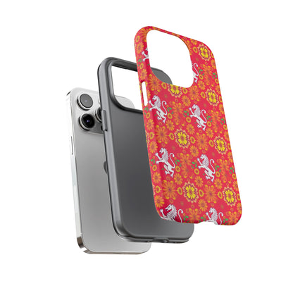 Tough Cases, Leo, Zodiac v4, Flower Pattern