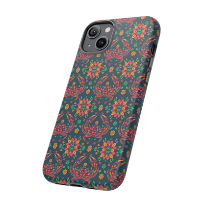 Tough Cases, Cancer, Zodiac v4, Flower Pattern