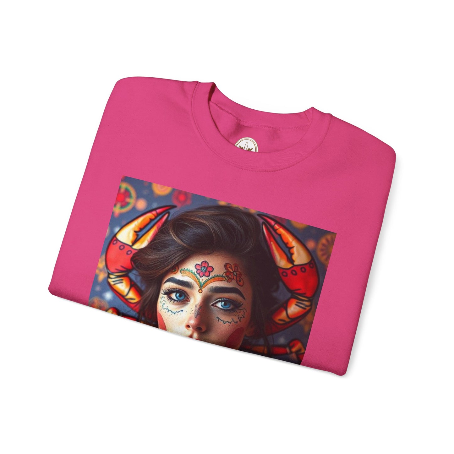 Unisex Heavy Blend™ Crewneck Sweatshirt, Cancer, Zodiac v2, Sexy Pattern