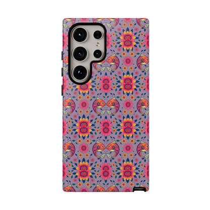 Tough Cases, Pisces, Zodiac v3, Flower Pattern
