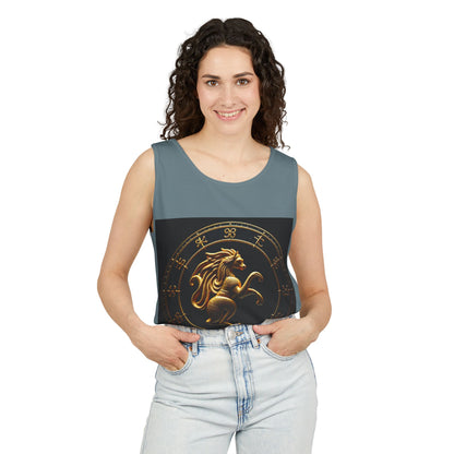 Unisex Garment-Dyed, Tank Top, Virgo Design, Planet Animal, 100% US cotton