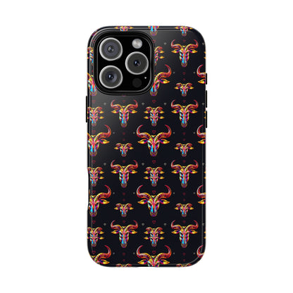 Tough Cases, Taurus, Zodiac, Metal Pattern