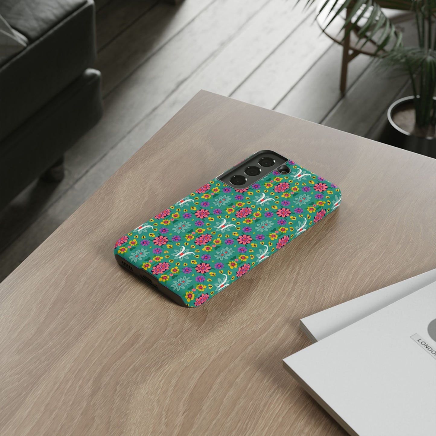 Tough Cases, Aquarius, Zodiac v4, Flower Pattern