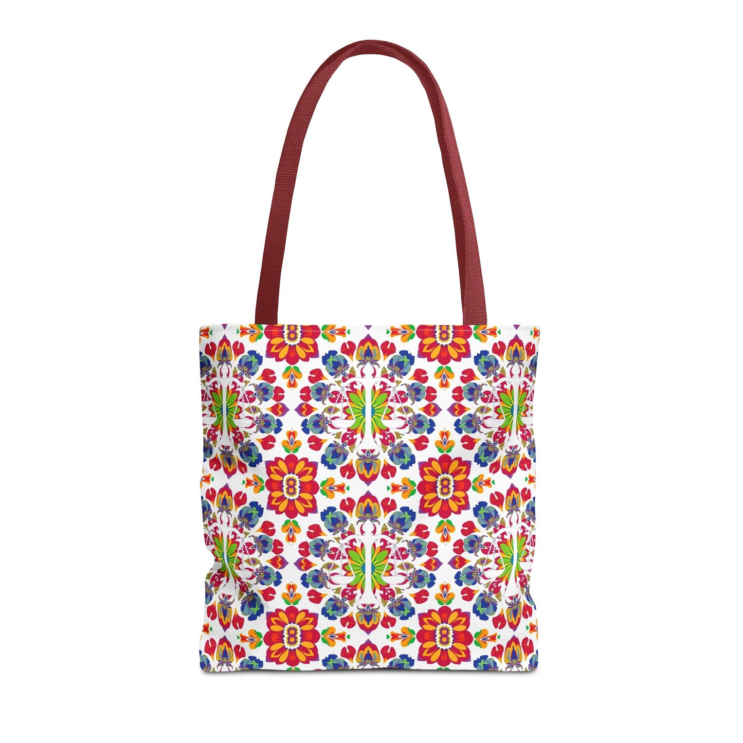 Tote Bag, (AOP), Libra, Zodiac v5, Flower Pattern
