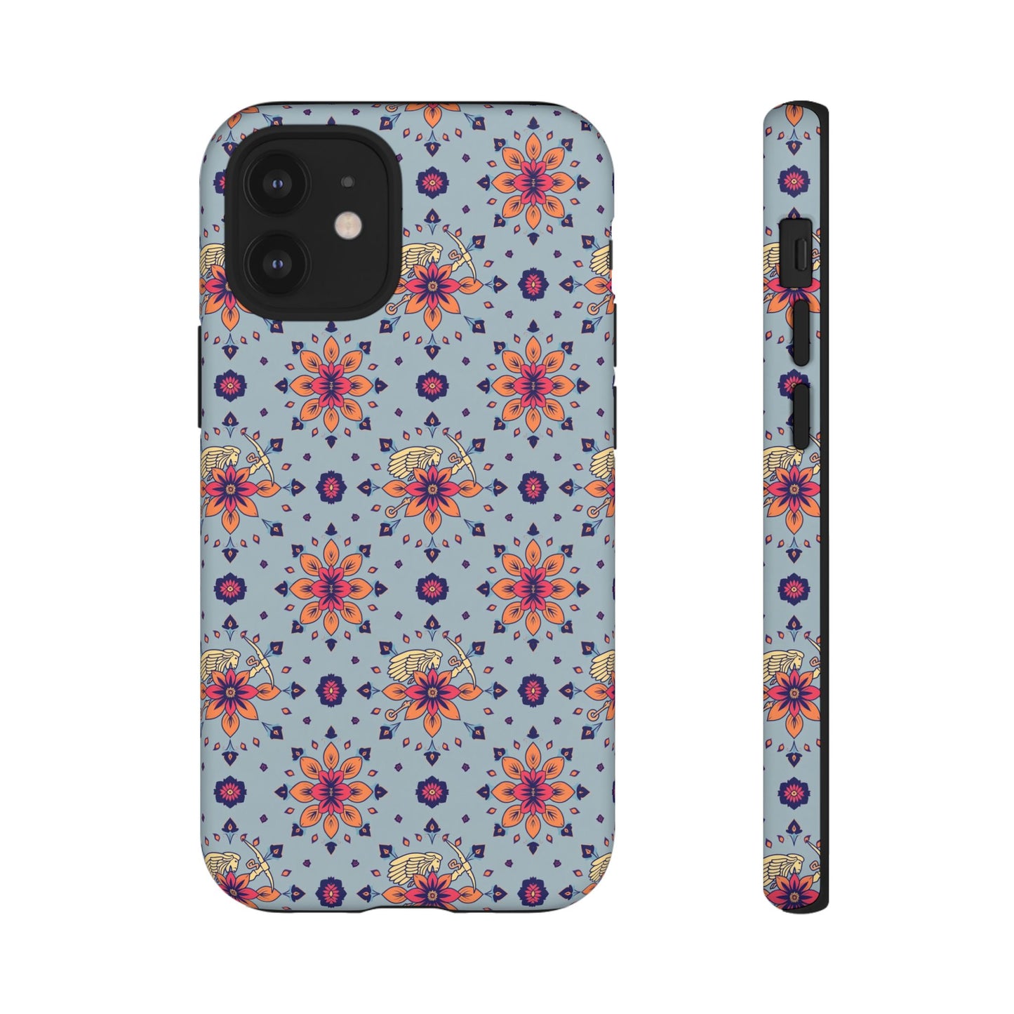 Tough Cases, Sagittarius, Zodiac v3, Flower Pattern