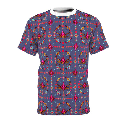 Unisex Cut & Sew T-Shirt, (AOP), Scorpio, Zodiac v2, Jewels Pattern