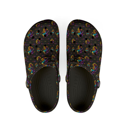EVA Foam Rubber Shoes, (AOP), Virgo, Zodiac v3, Pattern