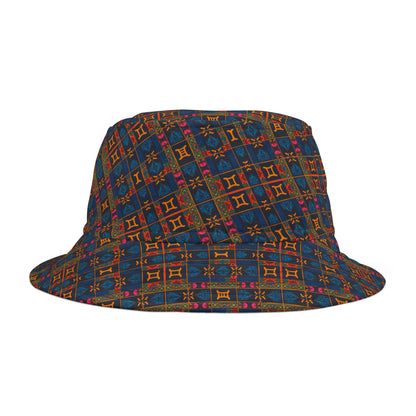 Bucket Hat, (AOP), Gemini, Zodiac v1, Shape Pattern