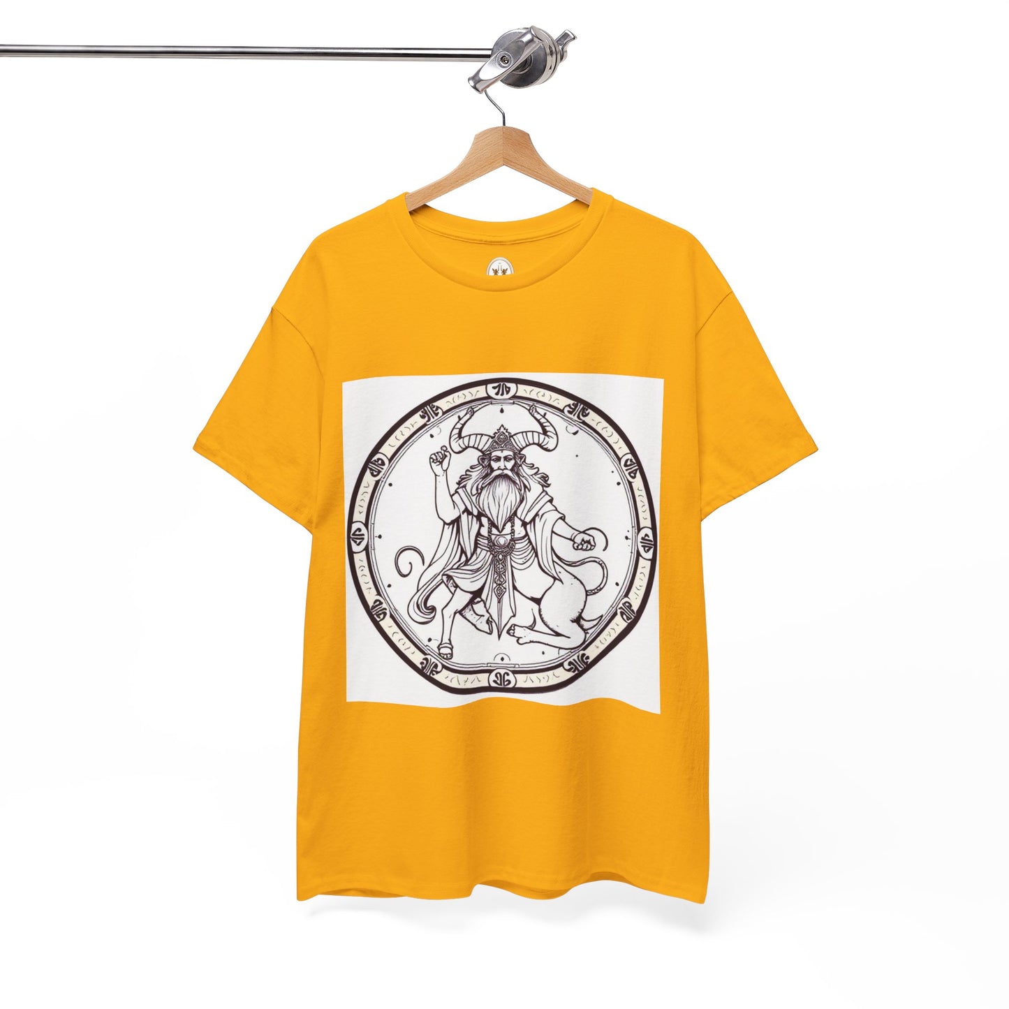 Unisex Heavy Cotton T-Shirt, Bull Centaur, Taurus Zodiac Design