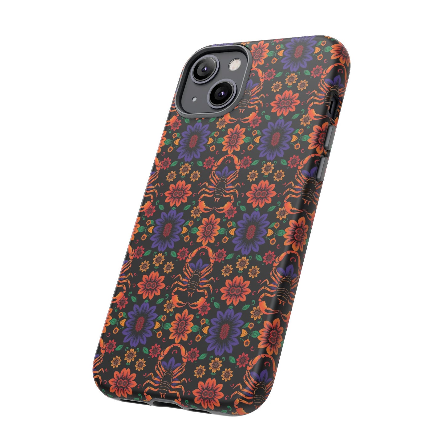 Tough Cases, Scorpio, Zodiac, Flower Pattern
