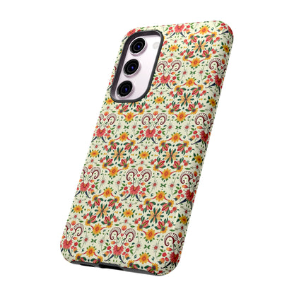 Tough Cases, Aries, Zodiac, Flower Pattern