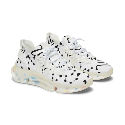 Women's Mesh Sneakers, Constellation & Symbol, Scorpio Zodiac Sign, AOP