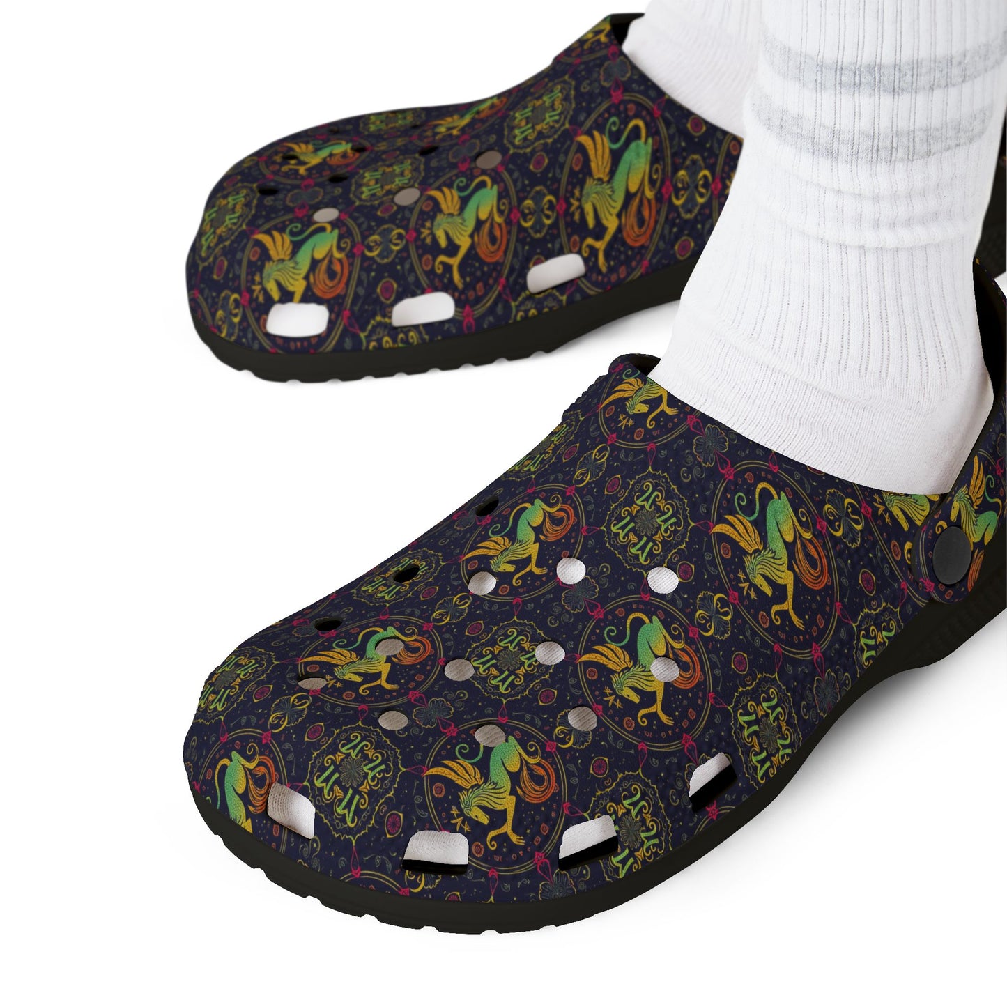 EVA Foam Rubber Shoes, (AOP), Virgo, Zodiac, Pattern