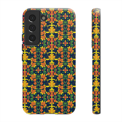 Tough Cases, Libra, Zodiac v3, Flower Pattern