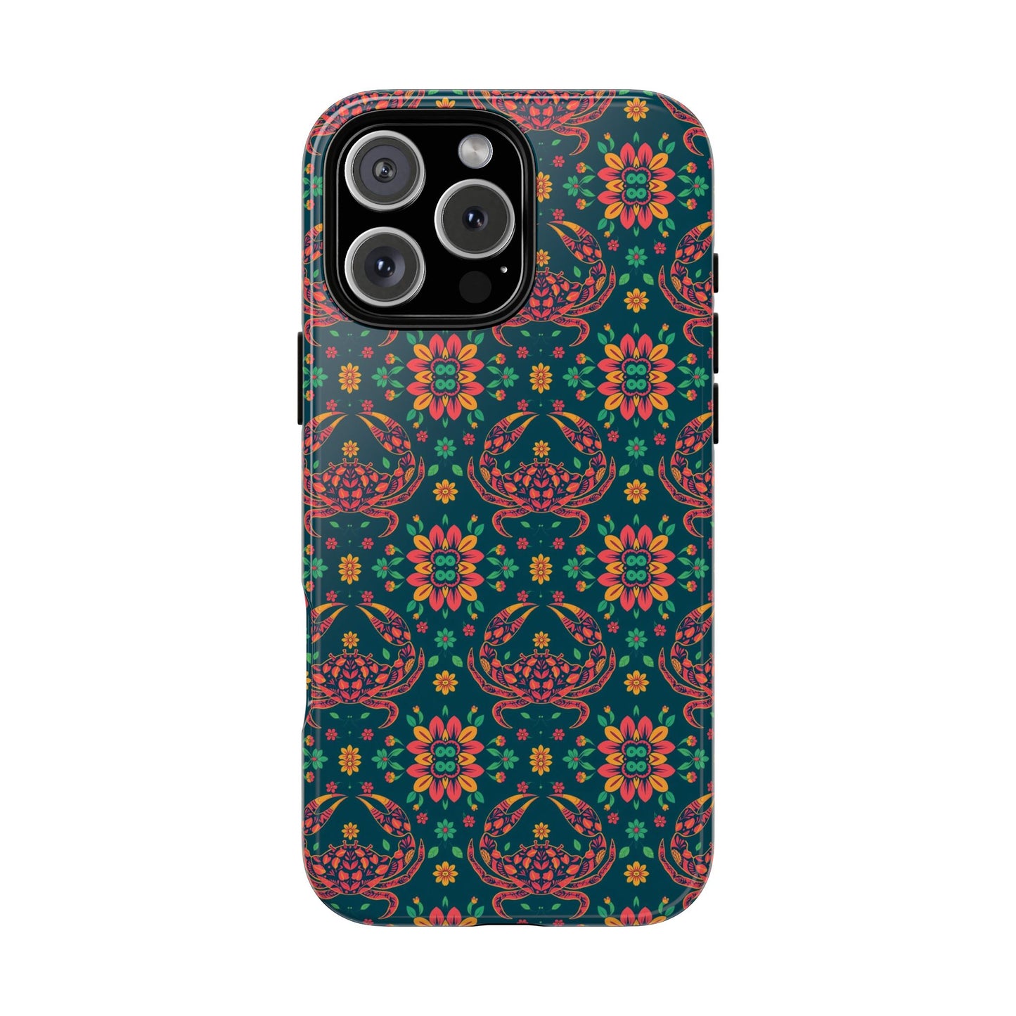 Tough Cases, Cancer, Zodiac v4, Flower Pattern