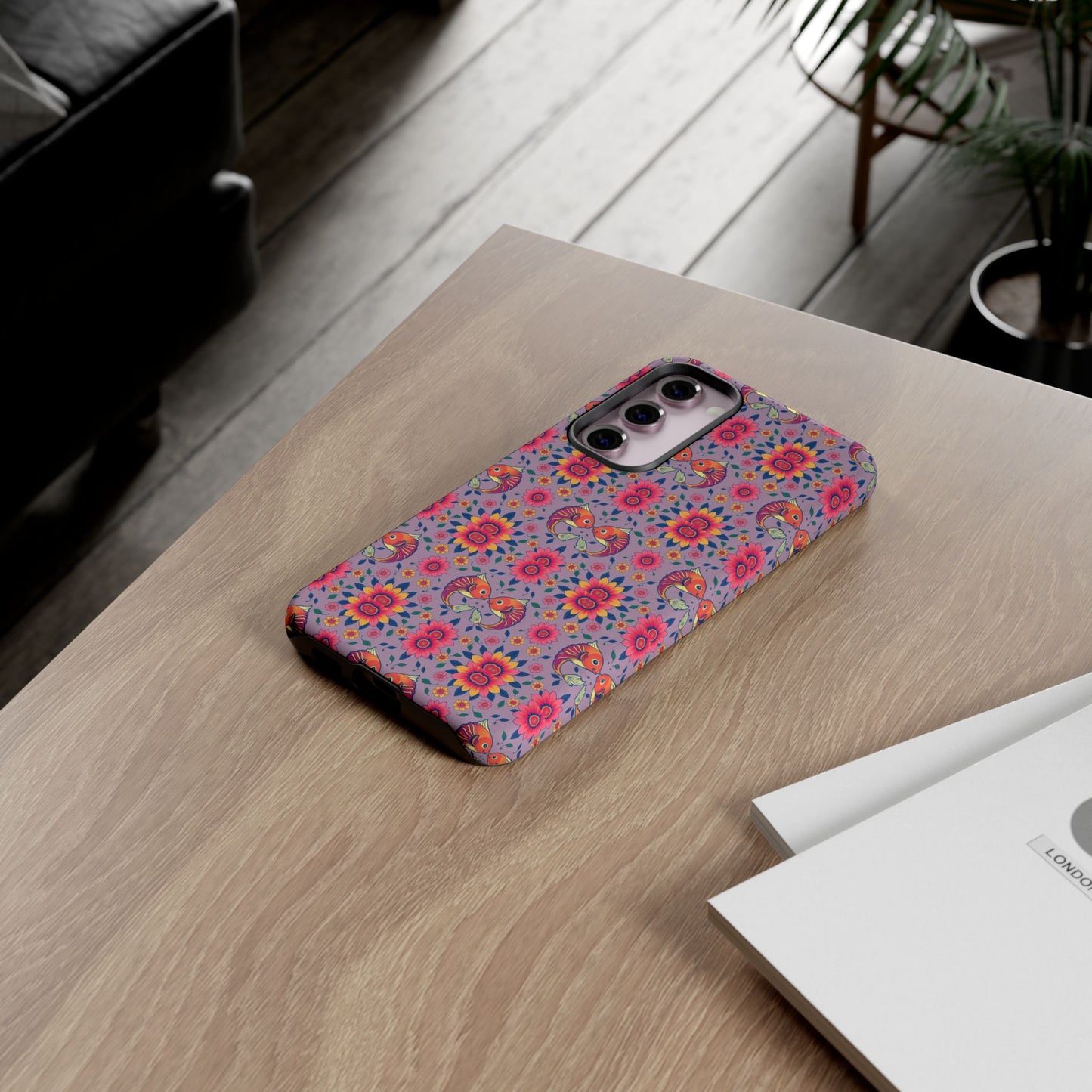 Tough Cases, Pisces, Zodiac v3, Flower Pattern