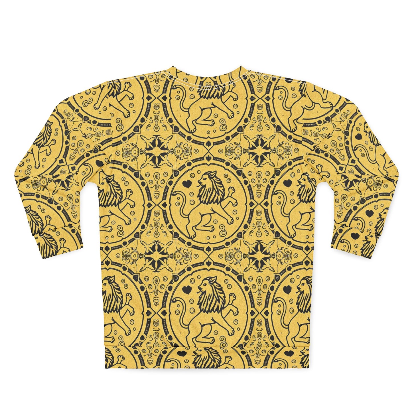 Unisex Sweatshirt, Zodiac Design, Pattern v1, Leo, AOP