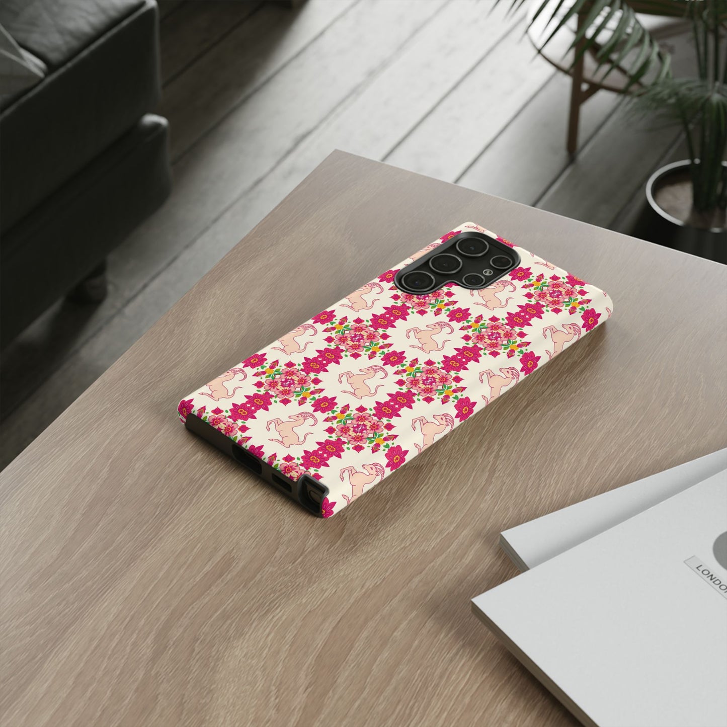 Tough Cases, Capricorn, Zodiac v3, Flower Pattern