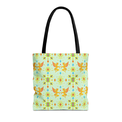 Tote Bag (AOP), Gemini, Zodiac v1, Jewel Pattern