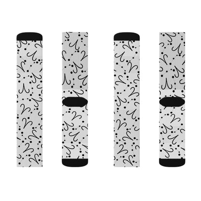 Zodiac Sublimation Socks Aries Zodiac sign