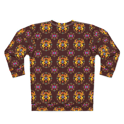 Unisex Sweatshirt (AOP), Gemini, Zodiac v1, Jewel Pattern