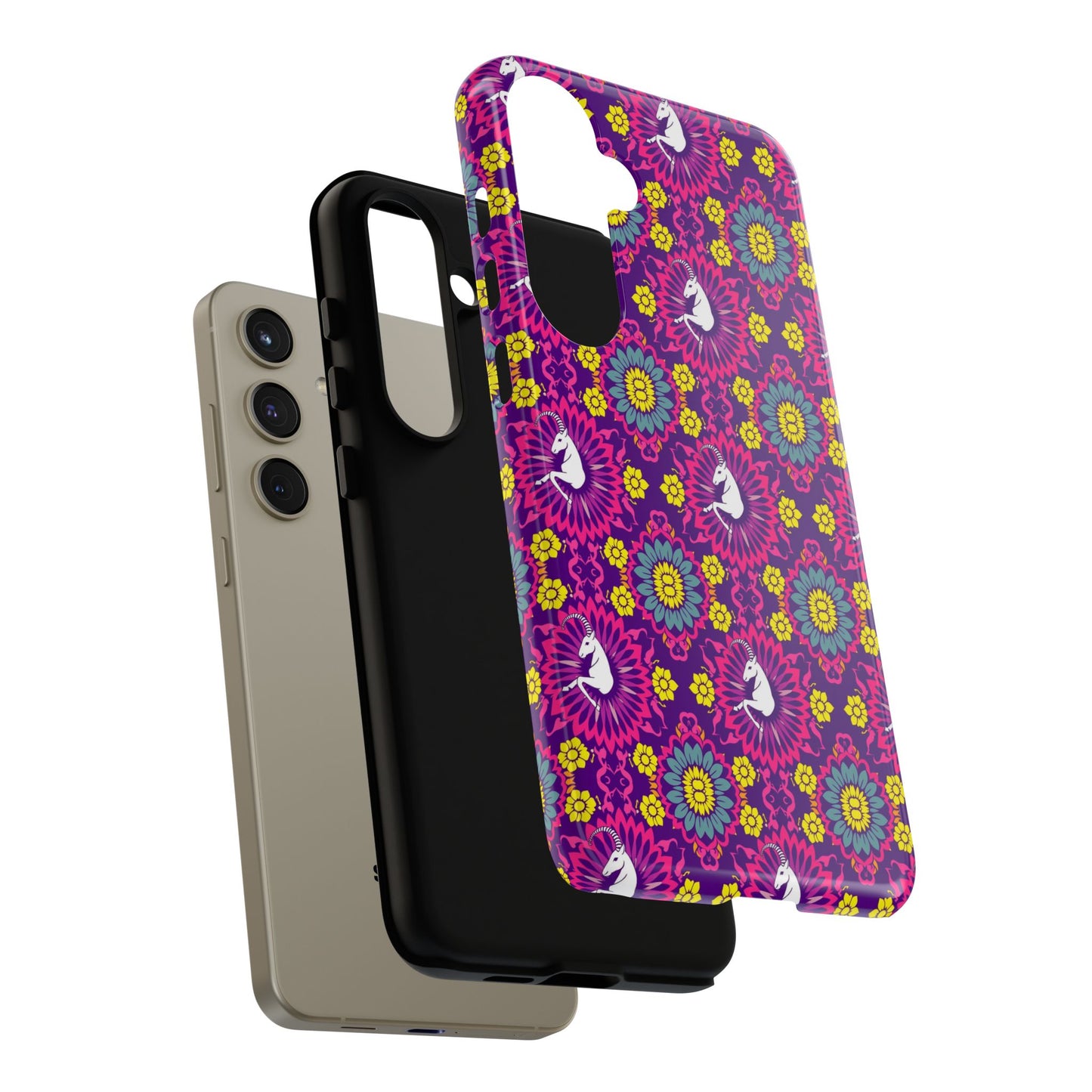 Tough Cases, Capricorn, Zodiac, Flower Pattern