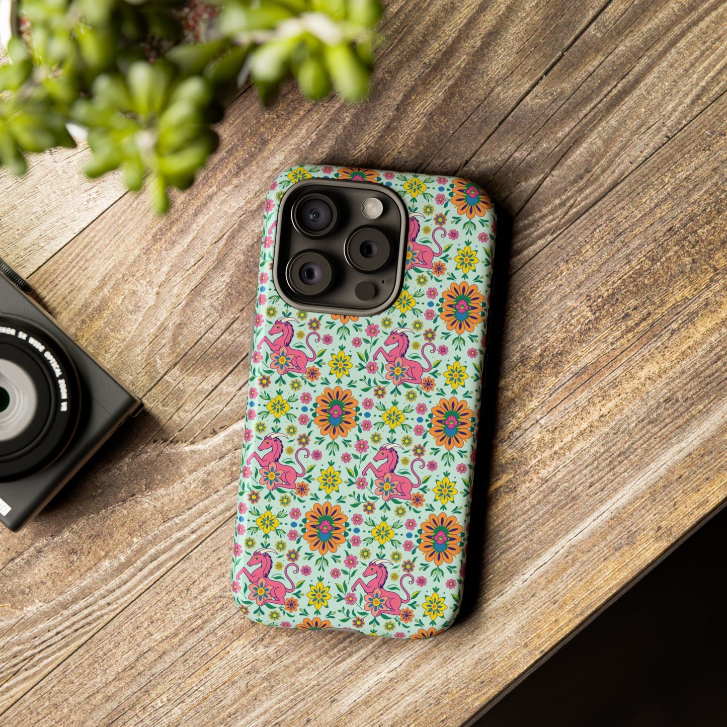 Tough Cases, Aquarius, Zodiac, Flower Pattern