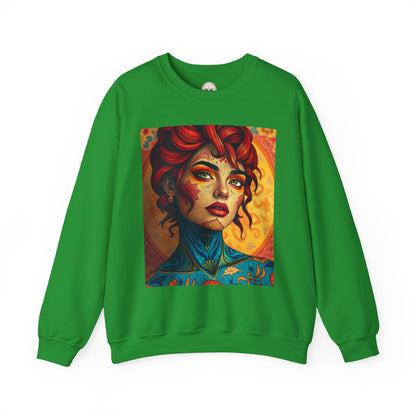 Unisex Heavy Blend™ Crewneck Sweatshirt, Aquarius, Zodiac v2, Sexy Pattern